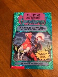 Give Yourself Goosebumps #9 The Knight in Screaming Armor R.L Stine 1996 VTG - Foto 1 di 4