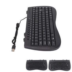 Keyboard 95 Key Wired Mini USB Interface Desktop Computer Mute Ultra Thin Ke GS0 - Picture 1 of 18