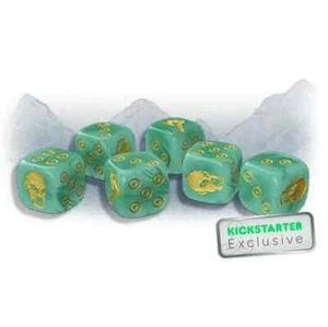 Zombicide: White Death Jade Dice - Kickstarter Exclusive - In Hand! - Picture 1 of 2