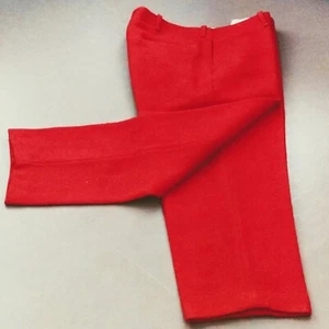 Hose rot 38/29 zierlich Vintage Wolle Herren tailliert warm wasserabweisend windabweisend - Bild 1 von 13