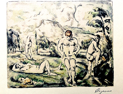 Paul Cézanne Litografía Fr Mourlot 1935 ( Manet Matisse Edgar Degas Schiele) • 189€