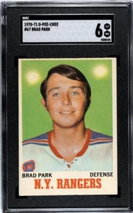 1970-71 O-PEE-CHEE HOCKEY BRAD PARK TARJETA DE NOVATO #67 SGC 6 EX-NM - Imagen 1 de 2