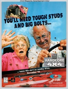 TNN Motorsports Hardcore 4x4 Off Road Racing PS1 Vintage 1996 Advertisement - Picture 1 of 5