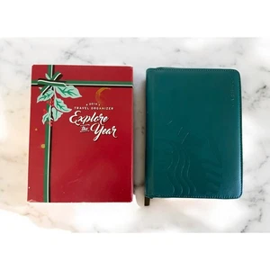 2019 Starbucks Mermaid Phillipines Green Teal Travel Organizer New Years Book - Picture 1 of 8