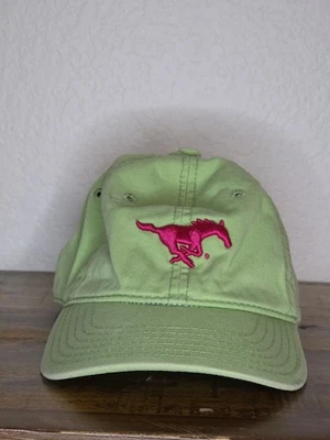 The Game Southern Methodist University Lime Green YOUTH Hat with Pink Pony SMU - Image 1 of 4