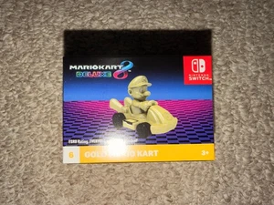 McDonalds 2025 Happy Meal Toy Super Mario Bros. #6 Gold Mario Kart Deluxe 8 NEW - Picture 1 of 6