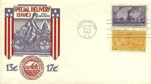 FDC E18 - 17¢ Motorcycle - 10/30/1944 - Washington, DC - Smartcraft - Picture 1 of 1