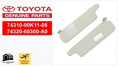 Juego de parasoles diestro y derecho JDM Toyota Land Cruiser serie 70 BJ70 FJ70 FABRICANTE DE EQUIPOS ORIGINALES Foto 1 de 4