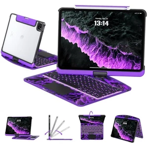 Transparent Case Magic Keyboard 360 Rotation mit iPad Air 13 Zoll / iPad Pro 12,9 Zoll - Bild 1 von 9