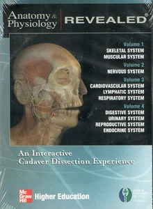 Anatomy & Physiology Revealed Vol 1-4  Medical CD Cadaver Dissection McGraw Hill - Picture 1 of 3