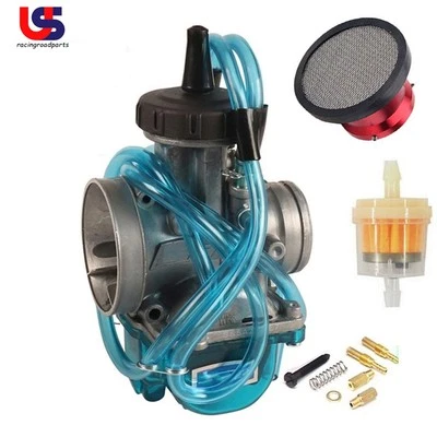 PWK 38mm Carburetor & Air Filter For Yamaha Suzuki YZ250 RM250 CR250 KX250 CR500 - Image 1 of 4