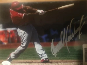 Howie Kendrick Signed Angels 8x10 Photo (JSA COA) - Picture 1 of 2