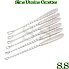 2 Sets Of 6 Sims Uterine Curettes 10.5" 0,00,1,2,3,5