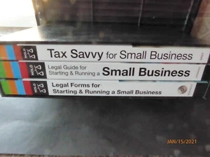 Legal & Tax Reference Library For Small Businesses 3 Book Boxed Set + CD By NOLO - Picture 1 of 8