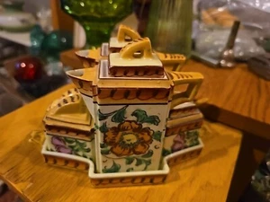 1930’s Made in Japan 6 Pc Condiment Tray S/P Relish Oil Vinegar  - Picture 1 of 10