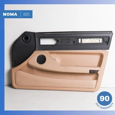 Оригинальная бежевая отделка передней правой внутренней дверной панели 86-92 Jaguar XJ40 XJ6 XJ12 - Изображение 1 из 4