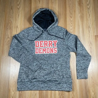 Sport Tek Sweatshirt Hoodie Womens L Large Gray Derry Demons 100% Polyester - Image 1 of 4