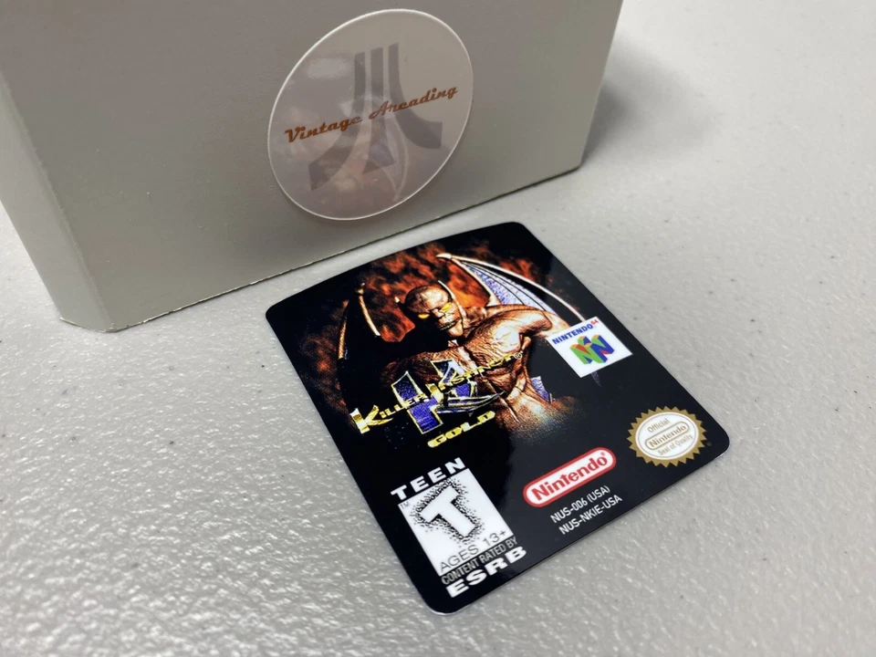 Killer Instinct Gold (N64 Nintendo) Replacement Label