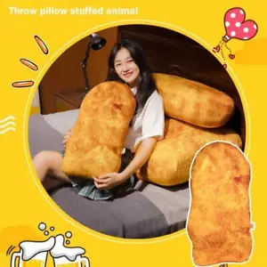 Chicken Nuggets Pillow Plush Toy Plush Pillow Baby Toys Girl Toy Toys m2u 9CT4 - Picture 1 of 15