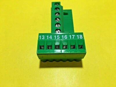 SAURO  morsetto a vite 90° 6 poli  numerati da N°13 a N°18  passo 5 mm.    2 pz. - Immagine 1 di 4