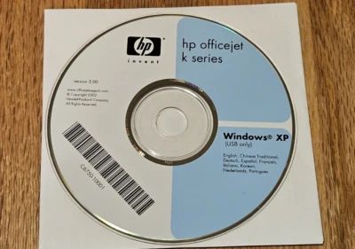 HP Officejet K Series Printer Installation Disc - Ver 3.00 - C6750-10001 - Good - Image 1 of 4