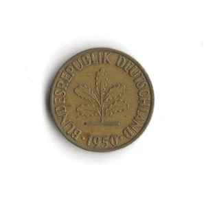 1950 Germany - 5 Pfennig - 691 - Brass Clad Steel - 3g - Picture 1 of 2