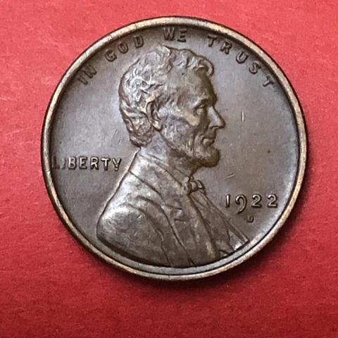 1922-D  Lincoln Cent Original & Naturally Brown Toned GEM Unc with Sharp Strike Cover