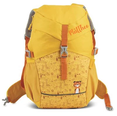 MINIMUTZ Wanderrucksack Kinder mit Name | Tiger (gelb)