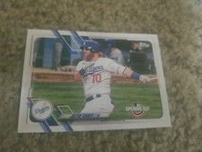 JUSTIN TURNER 2021 TOPPS OPENING DAY CARD #44 LOS ANGELES  DODGERS (BASE)