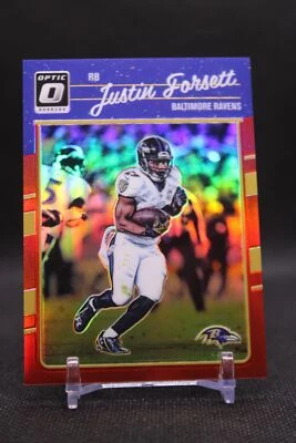Justin Forsett #8 2016 Donruss Optic Red Baltimore Raven SN/99 - Image 1 of 2