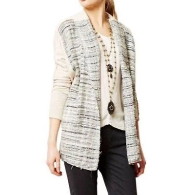 Cárdigan de tweed Anthropologie Dolan para mujer Left Coast talla S tejido abierto centelleante  Foto 1 de 4