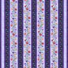 Fairytale Forest Floral Border Stripe Fabric 100% Quilters Cotton