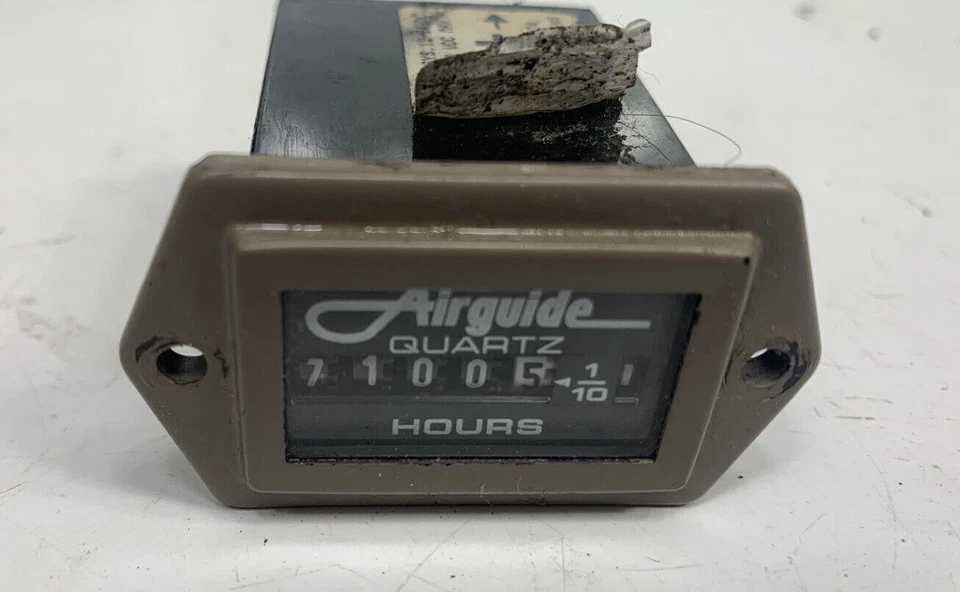 Airguide Quartz Counter Hour Meter 12-60V DC Time Count Totalizer - Image 1 of 4