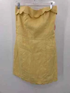 Pre-Owned Reformation Yellow Size 12 Short Strapless Dress - Picture 1 of 3