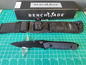Benchmade Nimravus 141SBK W/ Black Aluminum Handle Scales & 154CM Fixed Blade - Picture 1 of 18