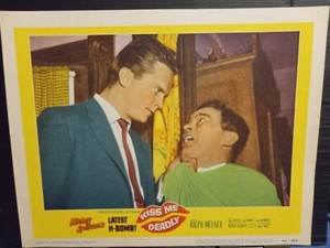 Lobby Card 1955 KISS ME DEADLY Ralph Meeker as Mike Hammer beat guy noir classic