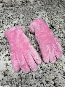 EUC! Girl’s Size S/M Pink Fuzzy Insulated Gloves - Picture 1 of 3