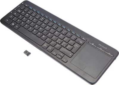 Microsoft Wireless All In One Media Keyboard with Touchpad Italian QWERTY Layout - Image 1 of 4