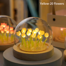 Tulip Night Lights LED Night Lamp Artificial Flower Valentine's Day Gift DIY Bh