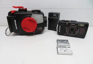 Olympus Stylus Tough TG-4 16,0 megapixel fotocamera digitale Giappone e custodia impermeabile PT-056* - Foto 1 di 12