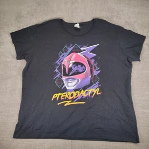 Gildan Power Rangers Pink Ranger Pterodactyl Graphic T-Shirt Ladies 3XL - Picture 1 of 10