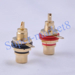 10 pares conector de chasis hembra conector de terminal RCA enchapado en oro - Imagen 1 de 2