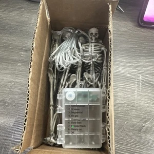 Halloween Skeleton String Lights - Picture 1 of 3