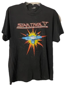 Sehr selten! Star Trek V The Final Frontier | Retro Black T-Shirt | Size Small - Bild 1 von 4