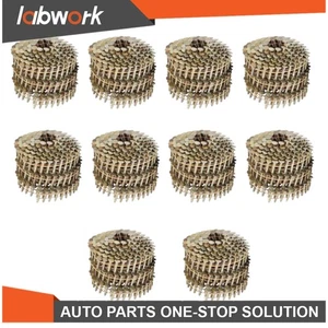 Labwork Full Round Head Roof Nails 3600 Pack 0.12"×7/8" 15 Degree Inclined Coil - Picture 1 of 14
