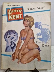 Larry Kent, Deserted Date “I Hate Crime!” Cleveland, Pin Up Cover girl, Novel - Picture 1 of 7