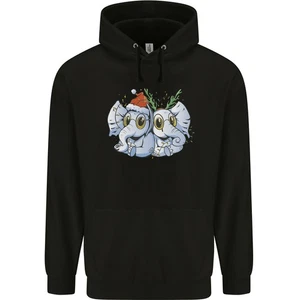 Christmas Elephants Xmas Childrens Kids Hoodie - Picture 1 of 6