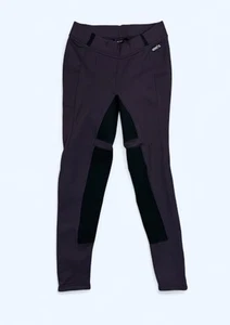 KERRITS RIDING PANTS WOMENS LARGE PURPLE BLACK PLZ READ - Picture 1 of 6