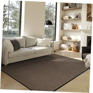 Farmhouse 5x8 Area Rugs for Living Room, Washable Dining Room Rug, Neutral - Picture 1 of 8
