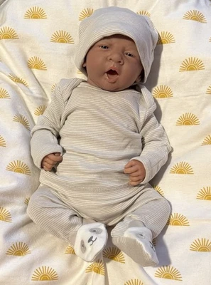 New partially reborn JC toys La Newborn First Yawn baby doll - Image 1 of 4